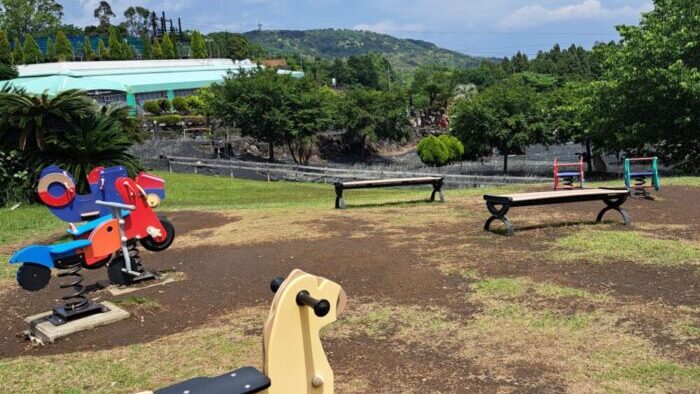 伊豆ぐらんぱる公園の入り口付近の遊具